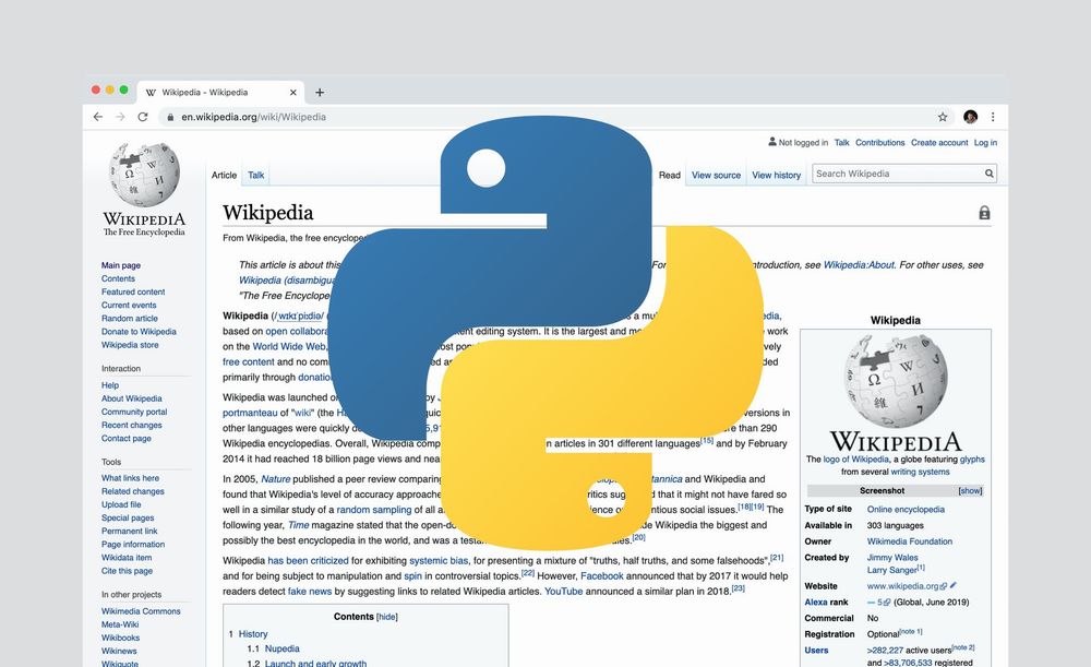 【Python】Wikipediaの記事データを簡単に取得する方法