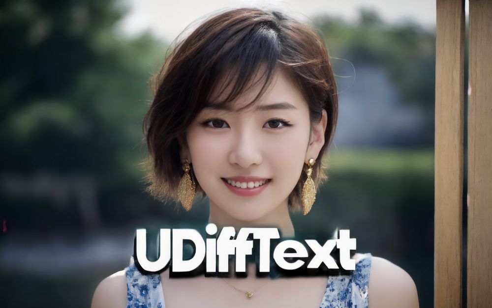 UDiffTextによる画像内の高品質なテキスト合成