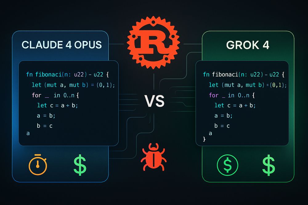 Grok 4 vs Claude 4 Opus：30,000行のRustコードで比較した結果