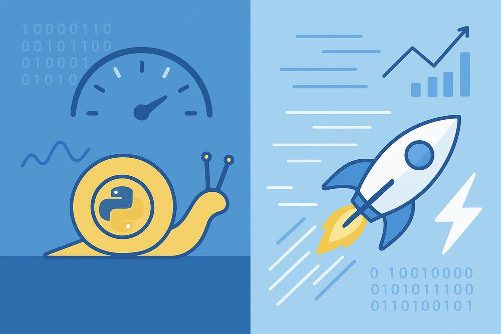 【衝撃】Pythonの文字列処理は本来の10分の1の速度だった！最大16万倍高速化する方法