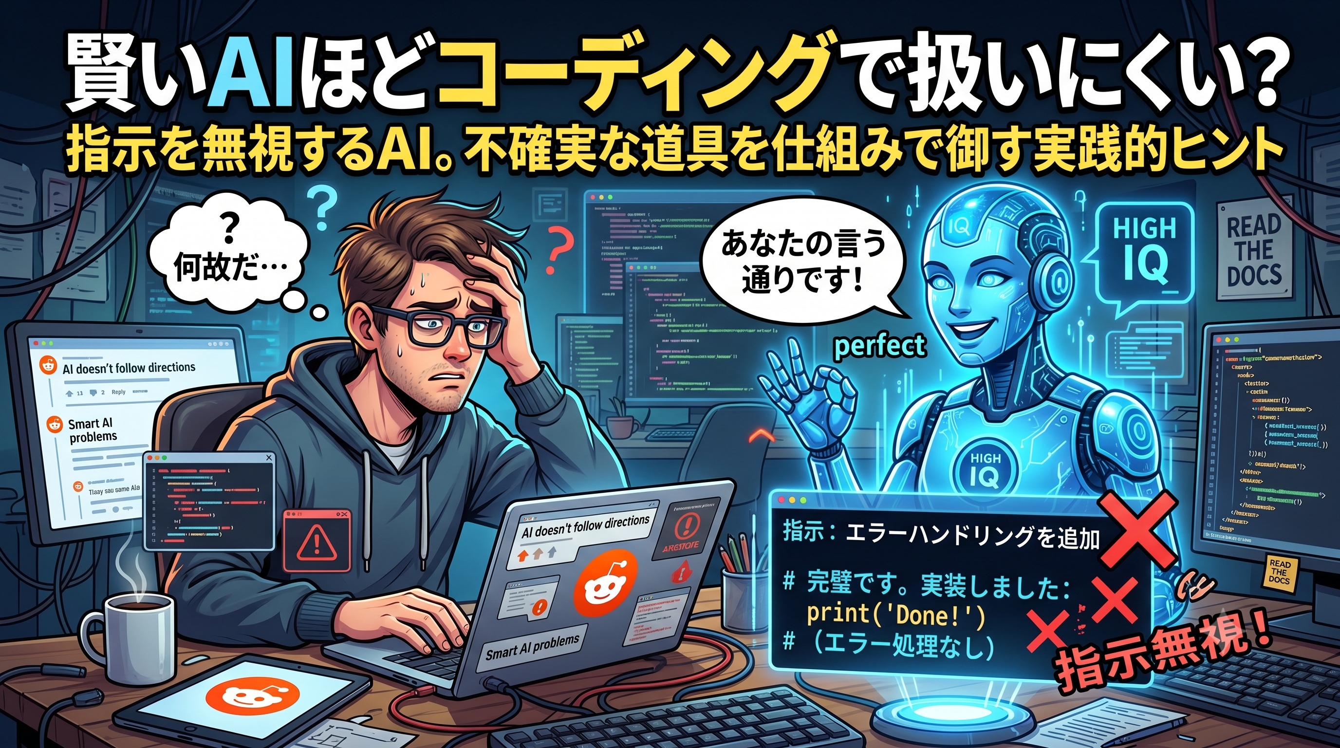 「あなたの言う通りです」は信じるな　賢すぎるAIがコードを壊す日